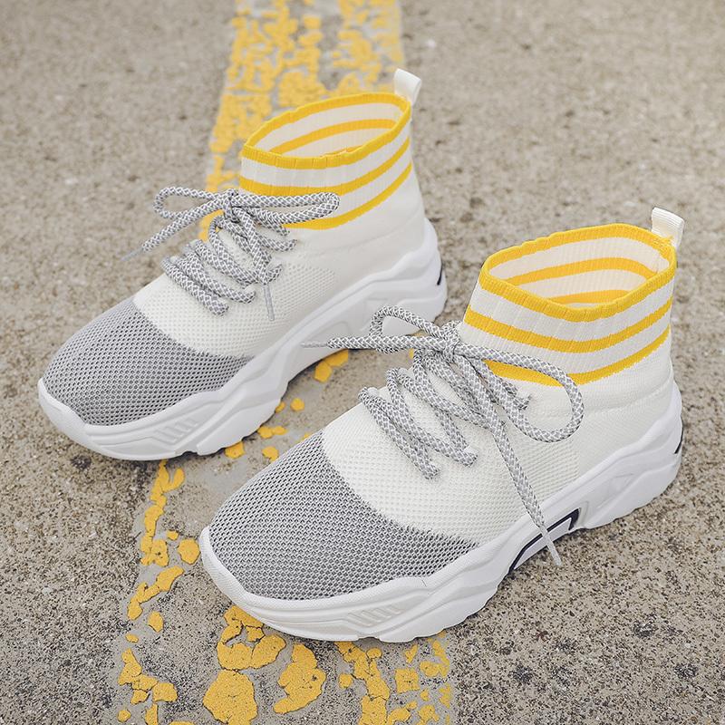 New Ankle Boots Sock Shoes Woman High Top Platform Sneakers Women Glitter Unisex Dad Chunky Sneakers Zapatos De MuJjer, Black
New Ankle Boots Sock Shoes Woman High Top Platform Sneakers Women Glitter Unisex Dad Chunky Sneakers Zapatos De MuJjer, Black