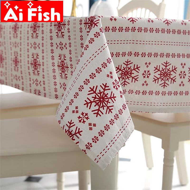 Customizable Linen Cotton Tablecloth Red Snowflakes Christmas Table Cloth for Home Party Banquet Washable Table Cover MY397#5, Style 1
Customizable Linen Cotton Tablecloth Red Snowflakes Christmas Table Cloth for Home Party Banquet Washable Table Cover MY397#5, Style 1