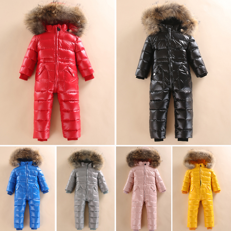Down Coat 30 Russian Winter Snowsuit Boy Baby Jacket 80 Duck Outdoor Infant Clothes Girls Climbing For Boys Kids Jumpsuit 2 5y 221007