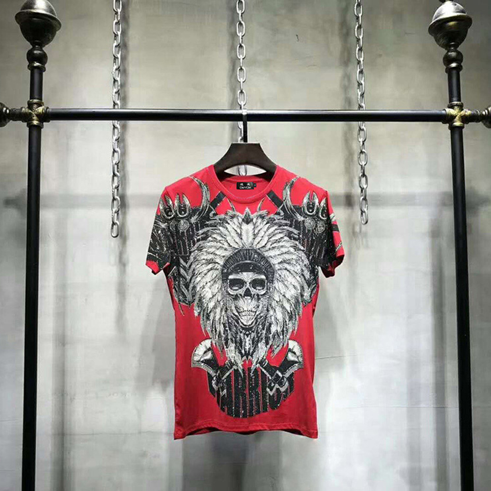 Pp Bag Men T-shirts Cotton Summer Tops Tees Warrior Letter and Rhinestone Pattern Fashion Male Shirt 84ec, Red
Pp Bag Men T-shirts Cotton Summer Tops Tees Warrior Letter and Rhinestone Pattern Fashion Male Shirt 84ec, Red