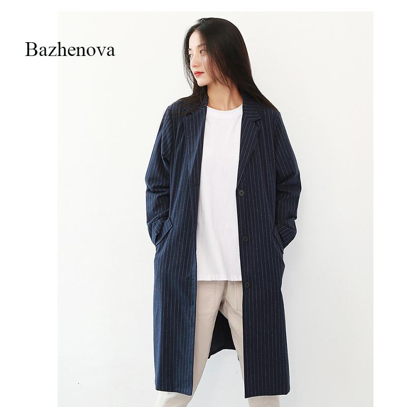 Bazhenova Woman Striped Coats Women Loose Cotton All-match England Style Windbreaker Girls Spliced Elegant Coat ladies tops R236, Gray
Bazhenova Woman Striped Coats Women Loose Cotton All-match England Style Windbreaker Girls Spliced Elegant Coat ladies tops R236, Gray