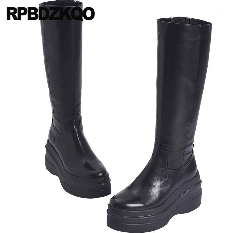 black side zip boots women wedge 2020 platform knee high genuine leather quality shoes heel flatform fall elevator autumn fur1
black side zip boots women wedge 2020 platform knee high genuine leather quality shoes heel flatform fall elevator autumn fur1