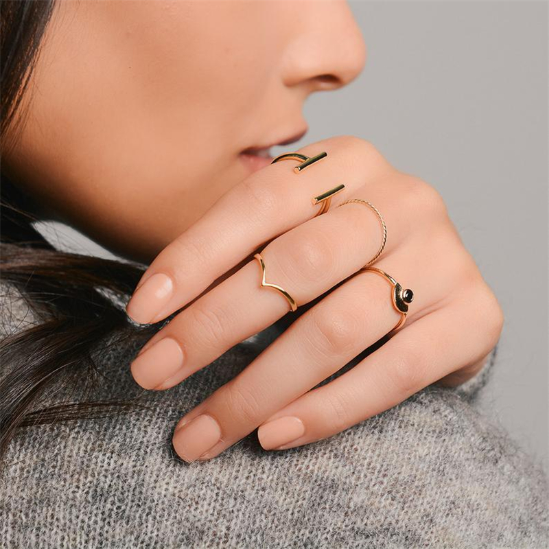 Februaryfrost Brand Simple Thin 925 Sterling Silver Rings for Women Anti-allergy Smooth Couple Wedding Rings V Shape Smooth Slim Knuckle Rin
Februaryfrost Brand Simple Thin 925 Sterling Silver Rings for Women Anti-allergy Smooth Couple Wedding Rings V Shape Smooth Slim Knuckle Rin
