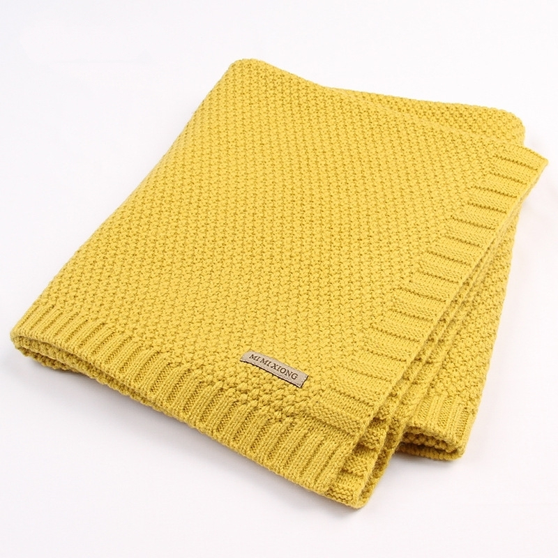 Baby Blanket Knitted Newborn Blankets Super Soft Stroller Wrap Infant Swaddle Kids Inbakeren Stuff For Monthly Toddler Bedding LJ201014