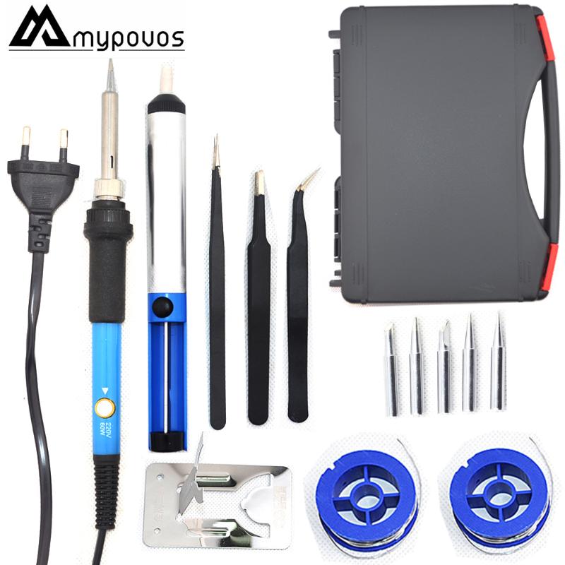 MYPOVOS 220V/110V 60W Electrical Soldering Iron Rework Welding Gun Tool Adjustable Temperature Soldering Station Solder Tip
MYPOVOS 220V/110V 60W Electrical Soldering Iron Rework Welding Gun Tool Adjustable Temperature Soldering Station Solder Tip