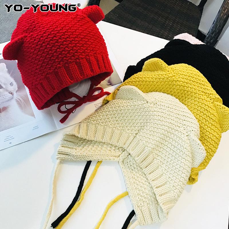 Beanie/Skull Caps Women Winter Hat Beanie Knitting For Cute Cat Skullies Warm Wool Cap Adjustable
Beanie/Skull Caps Women Winter Hat Beanie Knitting For Cute Cat Skullies Warm Wool Cap Adjustable