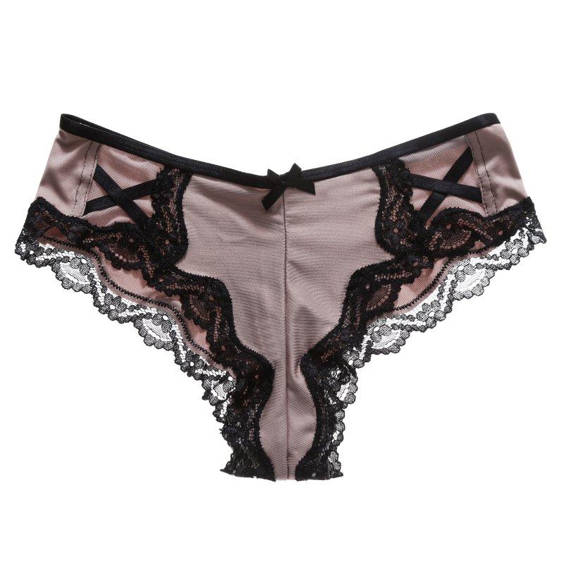 Women Panties Fashion Sexy Lace Ladies Low Waist Briefs Breathable Stitching Bow Triangle Briefs, Black
Women Panties Fashion Sexy Lace Ladies Low Waist Briefs Breathable Stitching Bow Triangle Briefs, Black