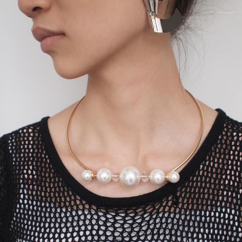 Fashion Metal Torques Simulated Pearl Choker Necklace For Women Statement Bib Collar Maxi Necklace Jewelry UKMOC1
Fashion Metal Torques Simulated Pearl Choker Necklace For Women Statement Bib Collar Maxi Necklace Jewelry UKMOC1