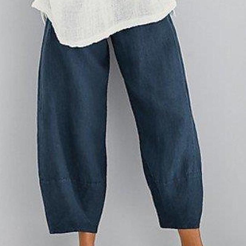 Vintage Linen Pants Women' Summer Trousers Casual Elastic Waist Asymmetrical Pantalon Female Cropped Pants Oversized, Khaki
Vintage Linen Pants Women' Summer Trousers Casual Elastic Waist Asymmetrical Pantalon Female Cropped Pants Oversized, Khaki