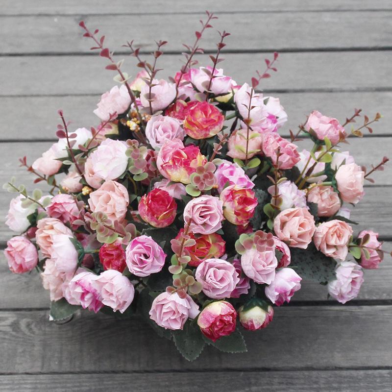 21 Heads Mini Rose Peony Flowers For Wedding Home Decoration Artificial Flower Decorative Fake Flower For Room Decor, Red
21 Heads Mini Rose Peony Flowers For Wedding Home Decoration Artificial Flower Decorative Fake Flower For Room Decor, Red