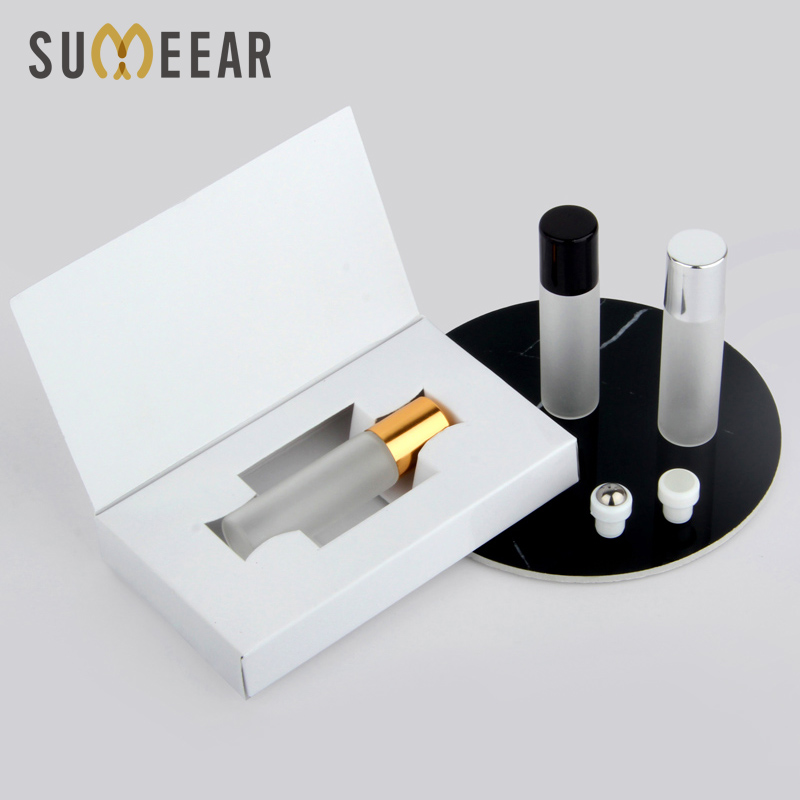 50Pcs/lot 5ml Mini Perfume Bottle Packing box Frosted Glass Roll On Essential Oil Vial Empty Sample
50Pcs/lot 5ml Mini Perfume Bottle Packing box Frosted Glass Roll On Essential Oil Vial Empty Sample