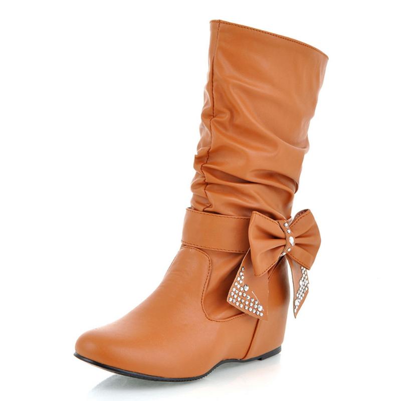 RIBETRINI Sweet Girl Butterfly Knot Round Toe Zipper Boots Solid Rhinestone Mid Calf Boots Women Casual Daily Shoes Woman, White
RIBETRINI Sweet Girl Butterfly Knot Round Toe Zipper Boots Solid Rhinestone Mid Calf Boots Women Casual Daily Shoes Woman, White