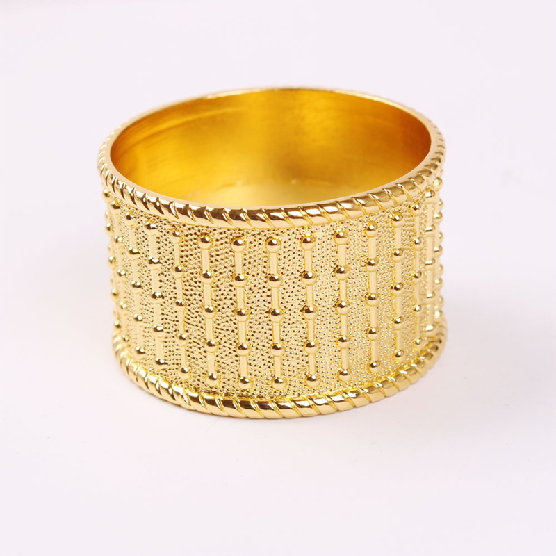Wed Silver Gold Napkin Ring Holder