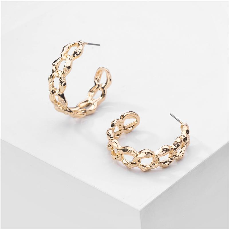 Rainbery Thick Cuba Chain Hoop Earrings Exaggerated Hollow Chain Buckle Hoop Earrings Women Circle Jewelry JE1460
Rainbery Thick Cuba Chain Hoop Earrings Exaggerated Hollow Chain Buckle Hoop Earrings Women Circle Jewelry JE1460