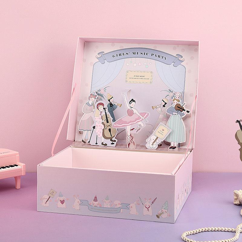 Three-dimensional music wedding party favors party gift box packaging happy birthday paper gift bags with handles cake boxes
Three-dimensional music wedding party favors party gift box packaging happy birthday paper gift bags with handles cake boxes