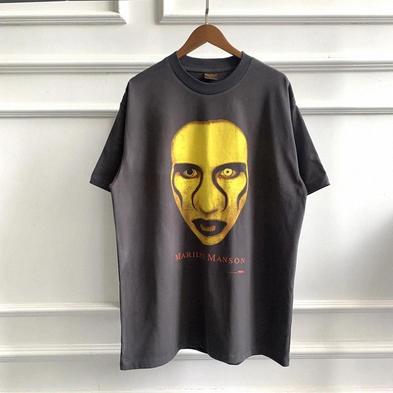 Marilyn Manson T-shirt Men Women Retro Washed Old Cracked Casual Short Sleeves T Shirt #4S4w, White;black
Marilyn Manson T-shirt Men Women Retro Washed Old Cracked Casual Short Sleeves T Shirt #4S4w, White;black