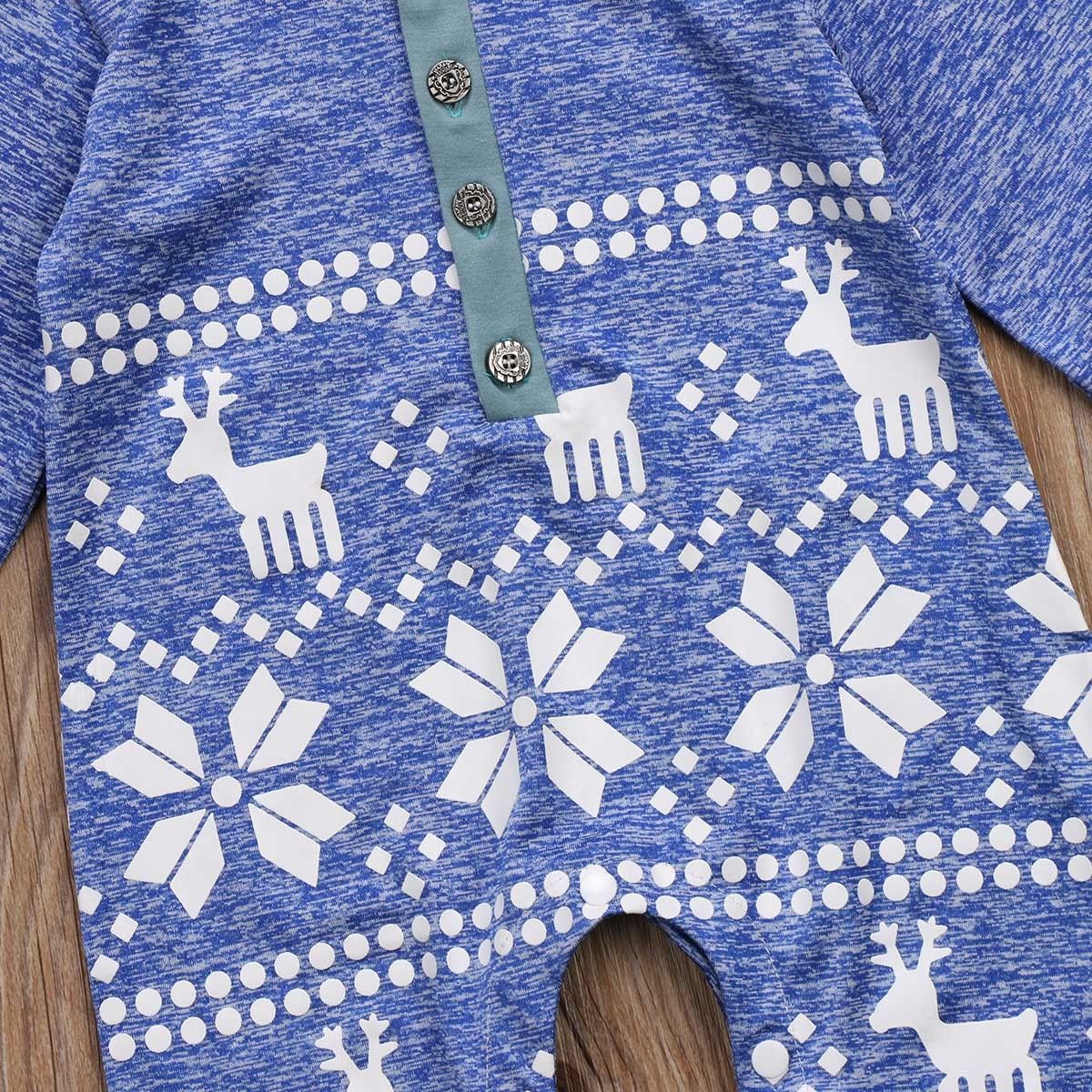 OKLADY 2019 New Arrival XMAS Baby Kids Boy Girl Infant Romper Jumpsuit Playsuit Outfit Christmas Toddler Rompers Y1221