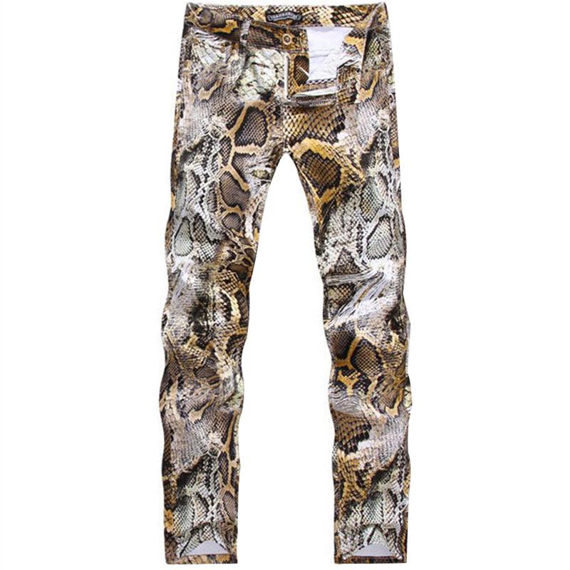 Men's Jeans 2021 Mens Snakeskin Printed Slim Fit Skinny Night Club DJ Trousers Pants Slacks For Male Plus Size, Multi
Men's Jeans 2021 Mens Snakeskin Printed Slim Fit Skinny Night Club DJ Trousers Pants Slacks For Male Plus Size, Multi