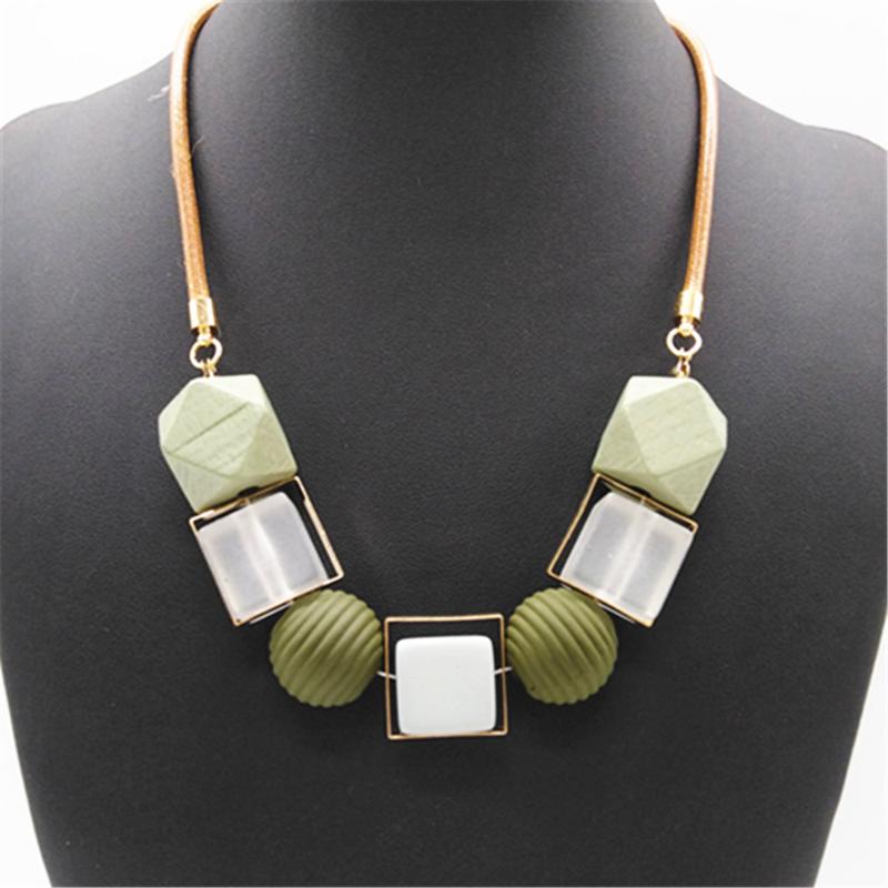 Green Geometric Acrylic chain Necklace Beads Trendy Fashion Charms Pendant Choker Statement Necklace Women Sweater Chain Jewelry
Green Geometric Acrylic chain Necklace Beads Trendy Fashion Charms Pendant Choker Statement Necklace Women Sweater Chain Jewelry