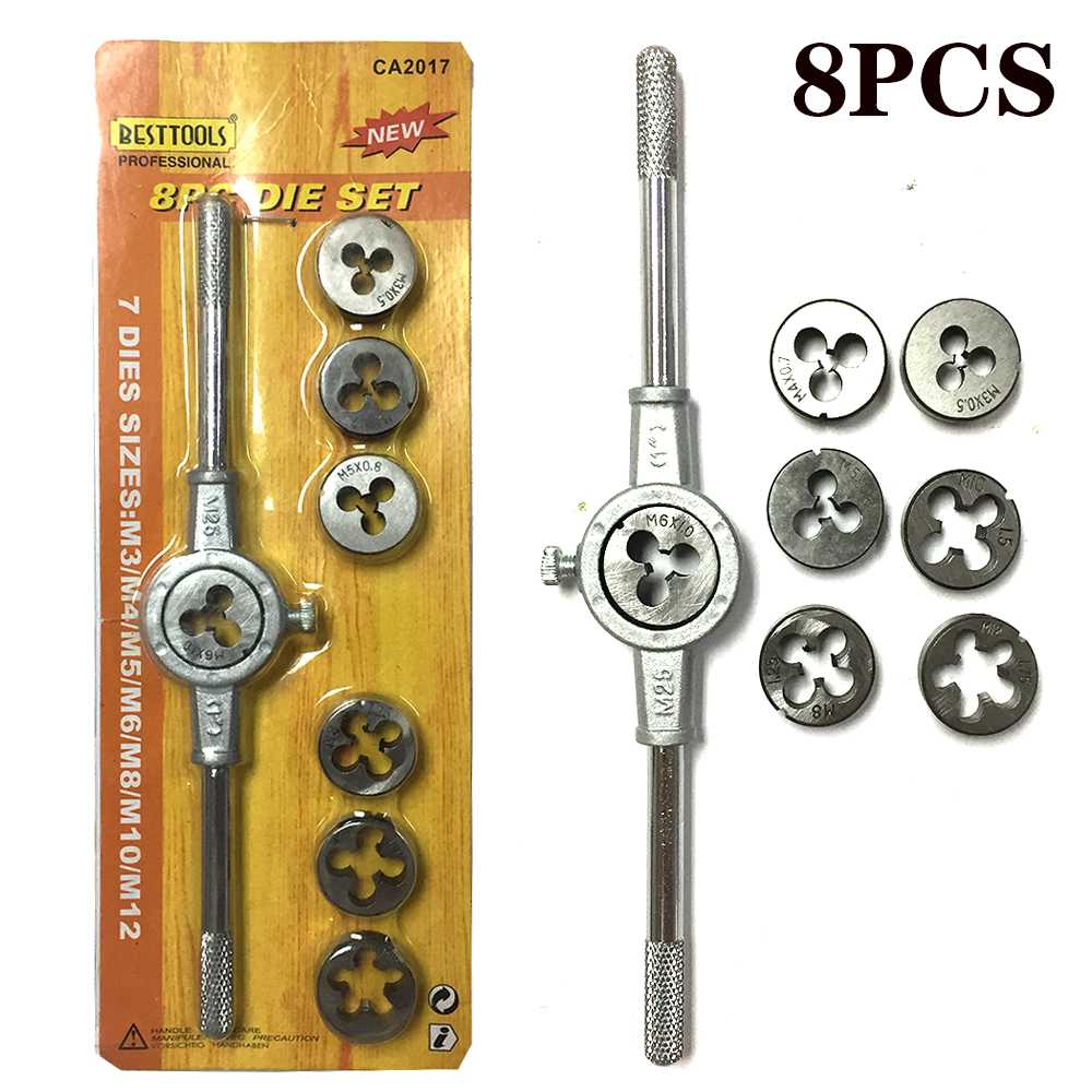 Thread Tapping Tool Tap Die spanne Set 8/12/20pcs Multifunction Die Wrench Set Screw Tap Threading Hand Tool
Thread Tapping Tool Tap Die spanne Set 8/12/20pcs Multifunction Die Wrench Set Screw Tap Threading Hand Tool
