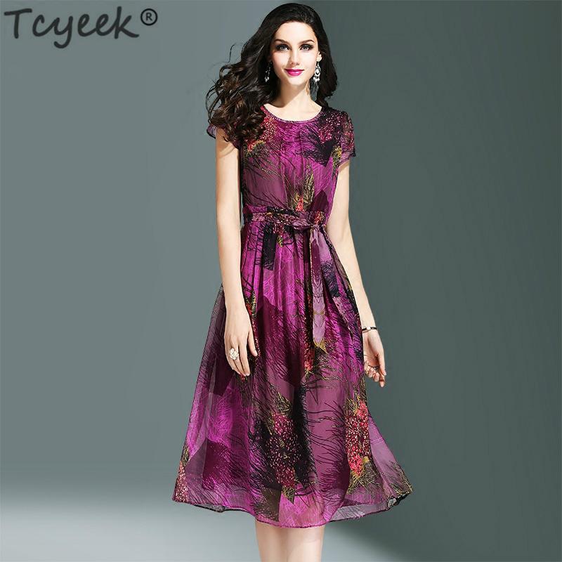 Tcyeek Silk Dress Women Print Purple Party Dress Elegant Long Slim Summer Beach Vintage Dresses Plus Size Vestidos LWL1463
Tcyeek Silk Dress Women Print Purple Party Dress Elegant Long Slim Summer Beach Vintage Dresses Plus Size Vestidos LWL1463
