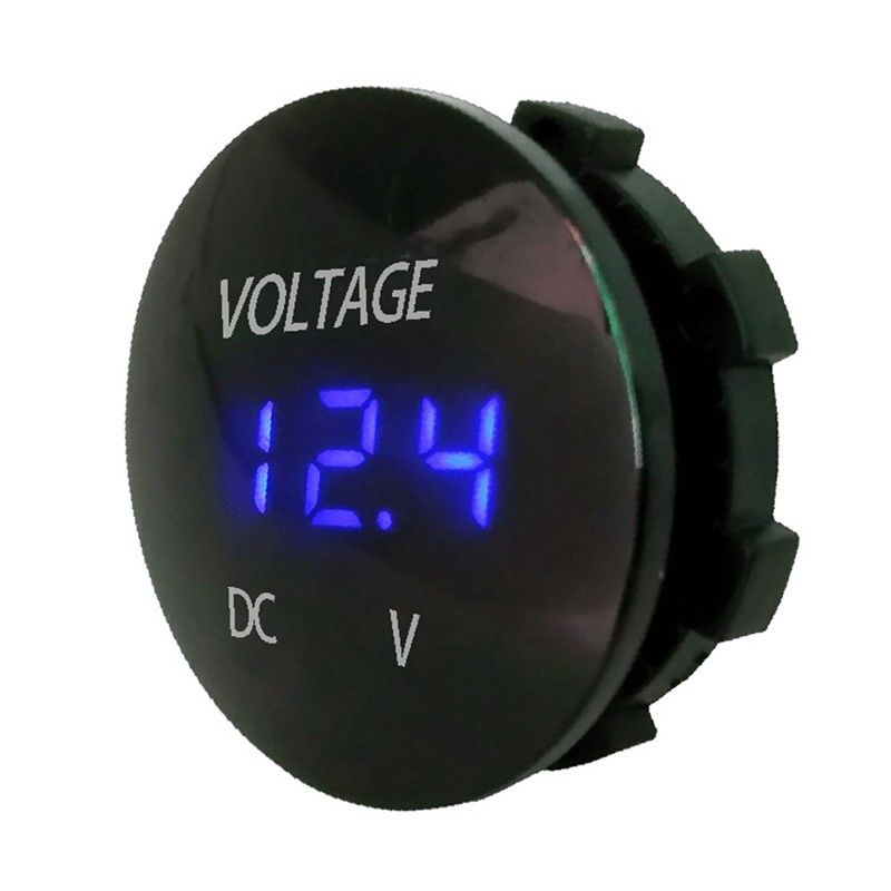 12v Display Waterproof Gauge Voltage Meter Led Digital Voltmeter for Motorcycle Car Gauges