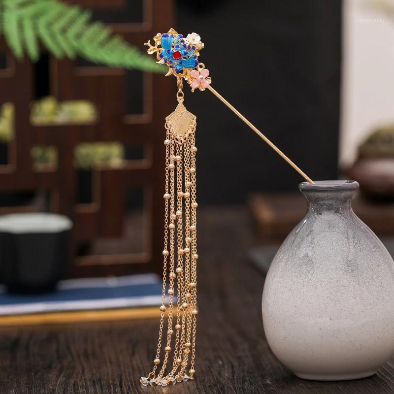 Chinese Ethnic Style Hanfu Retro Metal Headdress Hairpin Full Set Of Tassels Antique Hair Accessories Ladies Wedding Jewelry Clips & Barrett, Golden;silver
Chinese Ethnic Style Hanfu Retro Metal Headdress Hairpin Full Set Of Tassels Antique Hair Accessories Ladies Wedding Jewelry Clips & Barrett, Golden;silver