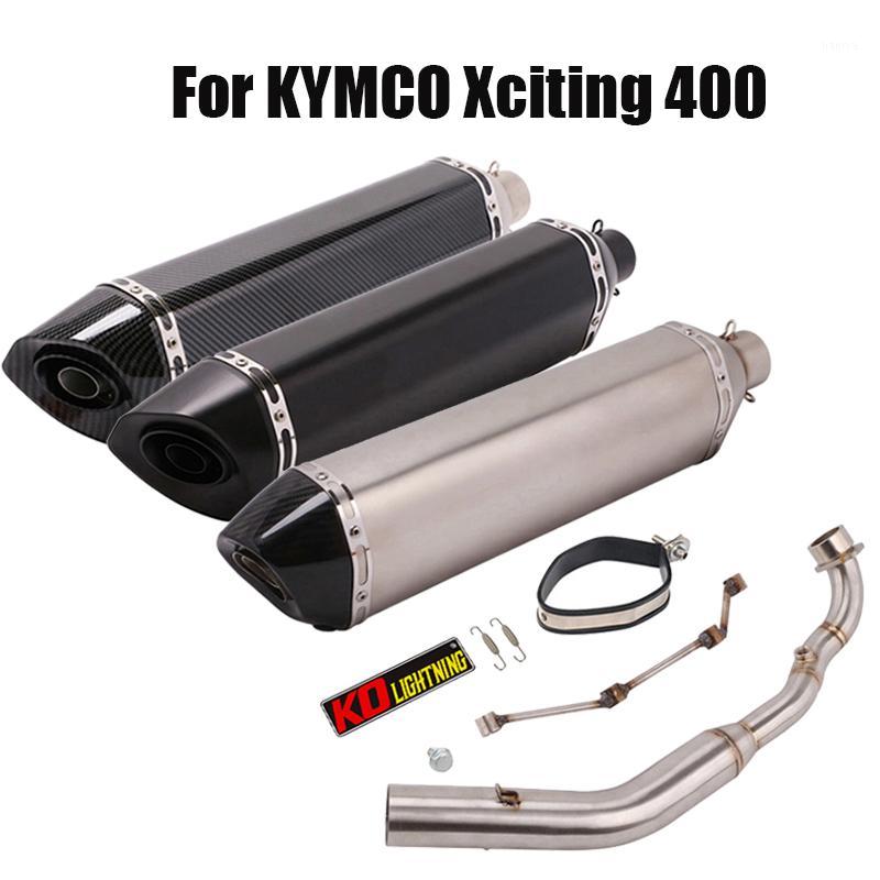 For KYMCO Xciting 400 Exhaust System Front Header Tube Connect Link Pipe 570mm Escape Tail Pipe Muffler DB Killer Motorcycle1 
For KYMCO Xciting 400 Exhaust System Front Header Tube Connect Link Pipe 570mm Escape Tail Pipe Muffler DB Killer Motorcycle1