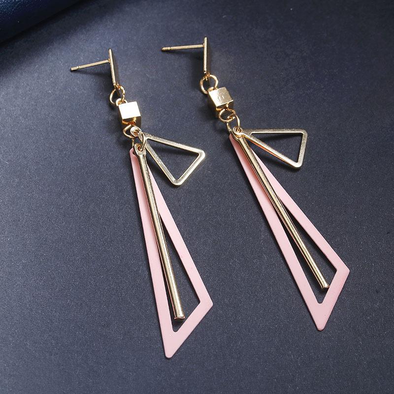 2021 Brincos Earing Tassel Earrings Brinco Hollow-out Female Temperament Of South Korea Long Triangle Pendant Web Celebrity
2021 Brincos Earing Tassel Earrings Brinco Hollow-out Female Temperament Of South Korea Long Triangle Pendant Web Celebrity