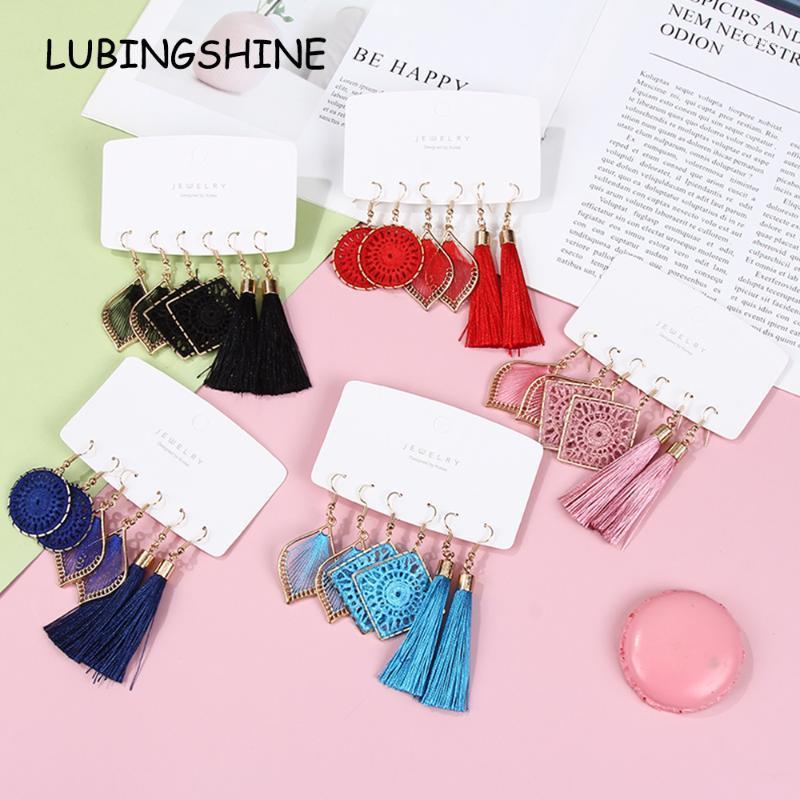 3pairs/lot Bohemian Fringed Pompom Earring Set Women Jewelry Long Tassel Chandelier Beach Holiday Dangle Earrings1
3pairs/lot Bohemian Fringed Pompom Earring Set Women Jewelry Long Tassel Chandelier Beach Holiday Dangle Earrings1