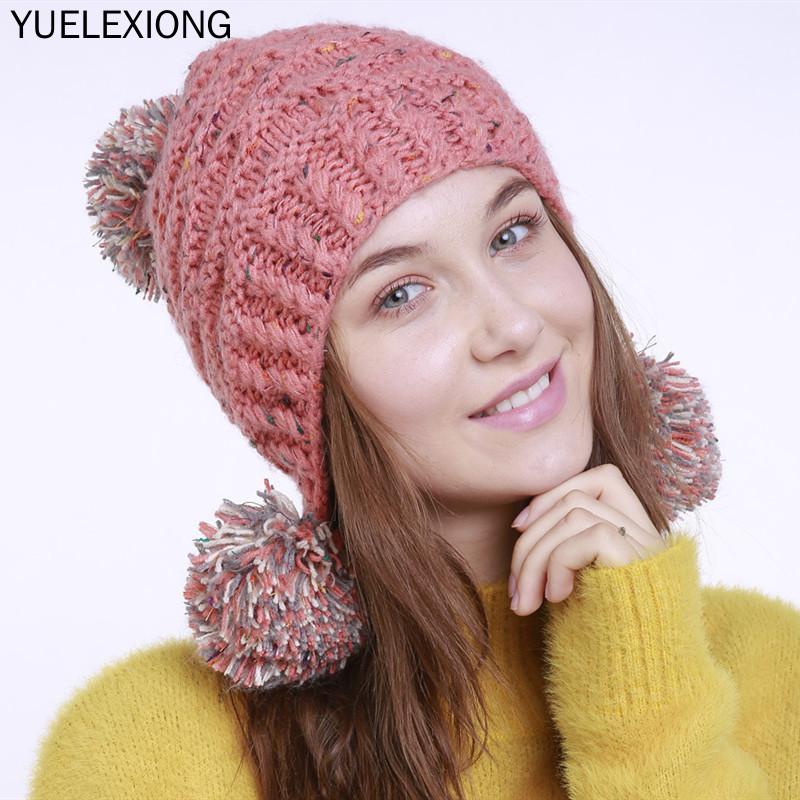 Beanie/Skull Caps 2021 Mixed Color Knitted Beanies Hat Women Wool Earmuffs Hats Lady Winter Handmade Jacquard 3 Ball Warm Bonnet Skullies, Red
Beanie/Skull Caps 2021 Mixed Color Knitted Beanies Hat Women Wool Earmuffs Hats Lady Winter Handmade Jacquard 3 Ball Warm Bonnet Skullies, Red