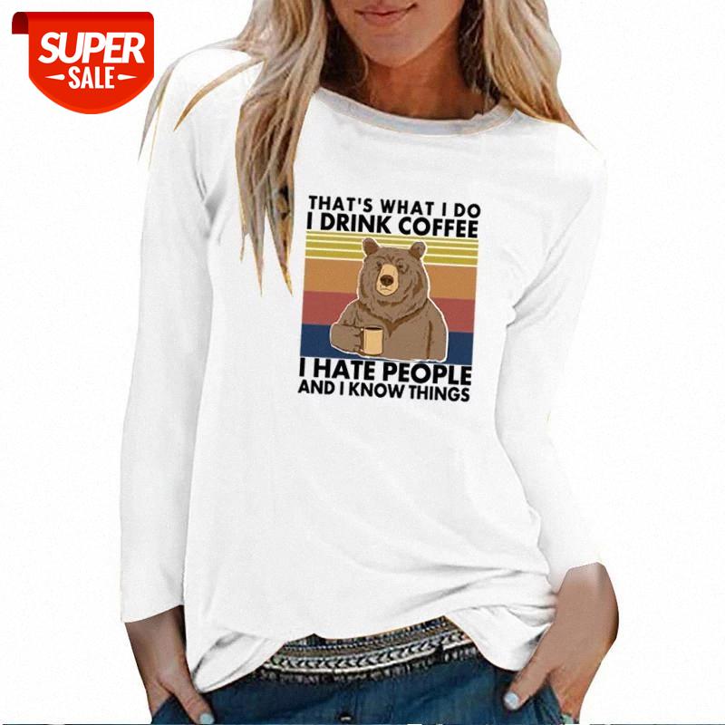 That's What I Do Bear Printed Long Sleeve T-shirts Women Autumn Winter 2020 Shirts for Women Loose White O Neck Harajuku Clothes #V43F
That's What I Do Bear Printed Long Sleeve T-shirts Women Autumn Winter 2020 Shirts for Women Loose White O Neck Harajuku Clothes #V43F