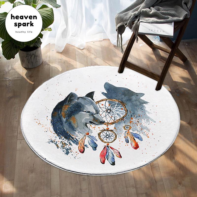 Wolf Carpet for Living Room Big Size Bedroom Kitchen Dining Table Geometric Round Rug Non-slip Bathroom Mat Tapete, Color 11
Wolf Carpet for Living Room Big Size Bedroom Kitchen Dining Table Geometric Round Rug Non-slip Bathroom Mat Tapete, Color 11
