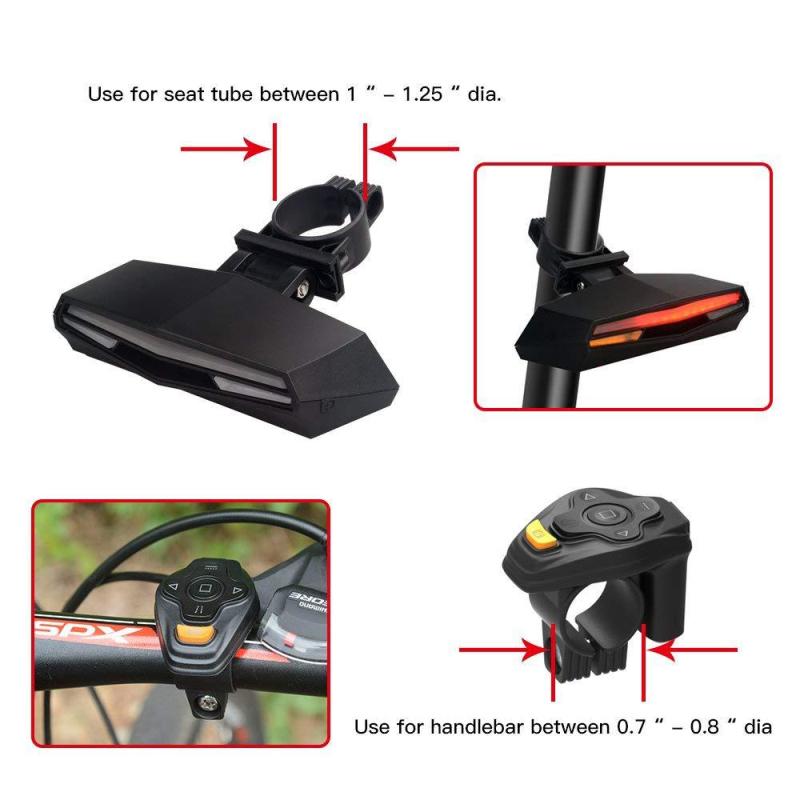 Wireless Bicycle Rear Light laser tail lamp Smart USB Rechargeable Cycling Accessories Remote Turn led Bike light Warning
Wireless Bicycle Rear Light laser tail lamp Smart USB Rechargeable Cycling Accessories Remote Turn led Bike light Warning