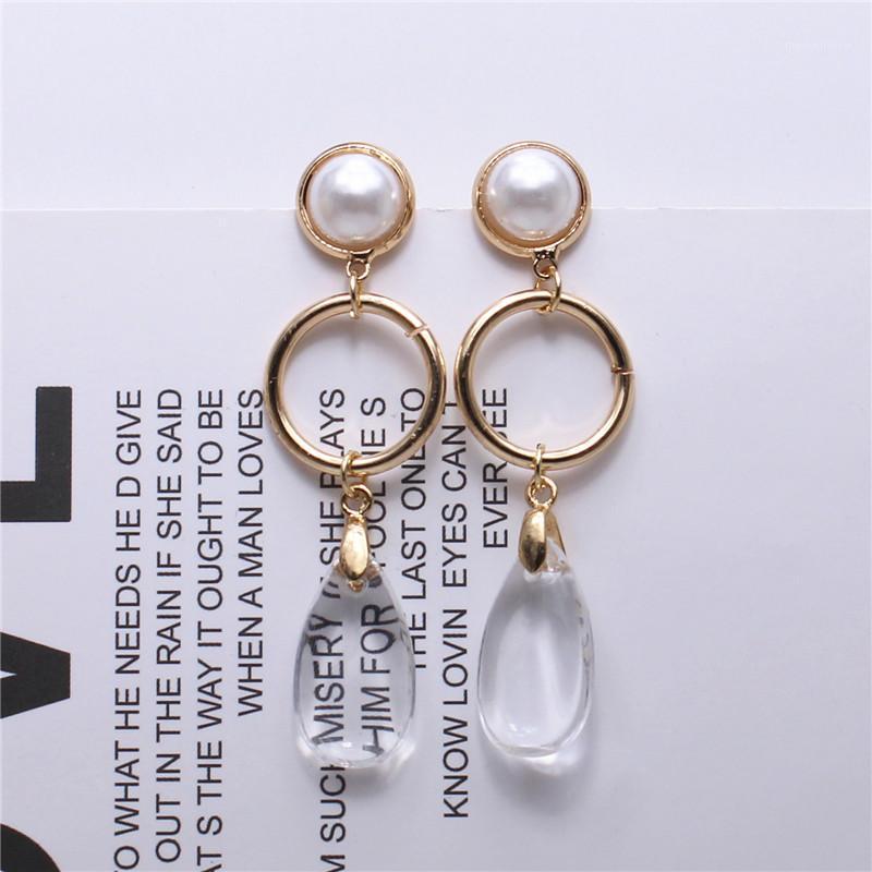 2020 fashion jewelry personality style Imitation pearl Transparent water drop long earrings for women1
2020 fashion jewelry personality style Imitation pearl Transparent water drop long earrings for women1