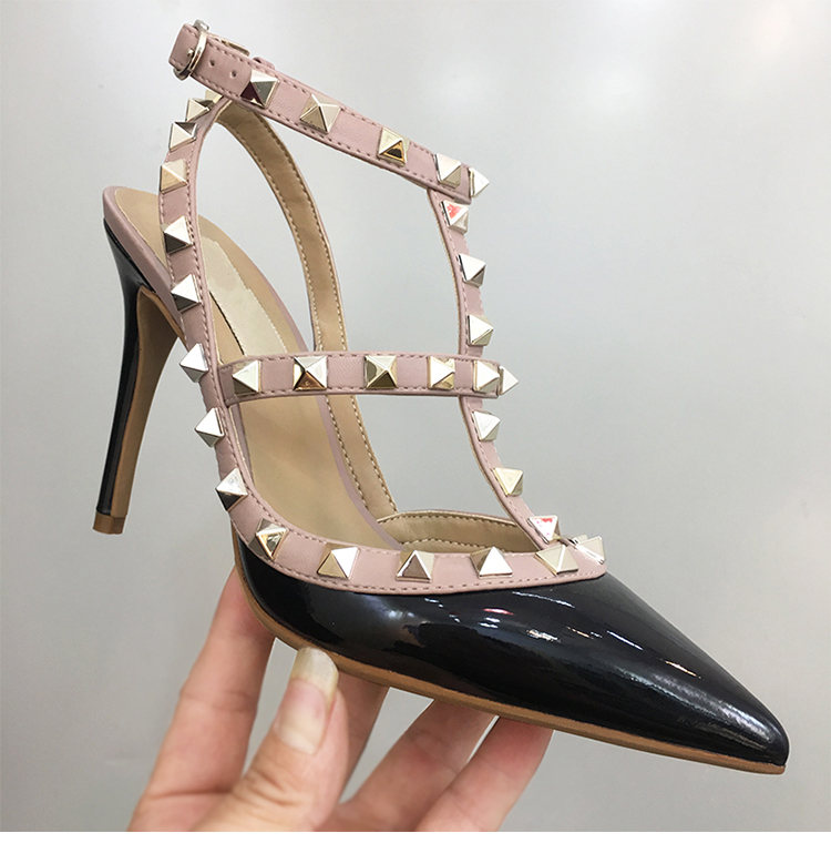 Casual Designer Sexy lady fashion Brand Women Fashion spikes point toe ankle strappy high heels bride wedding shoes, Color 9
Casual Designer Sexy lady fashion Brand Women Fashion spikes point toe ankle strappy high heels bride wedding shoes, Color 9