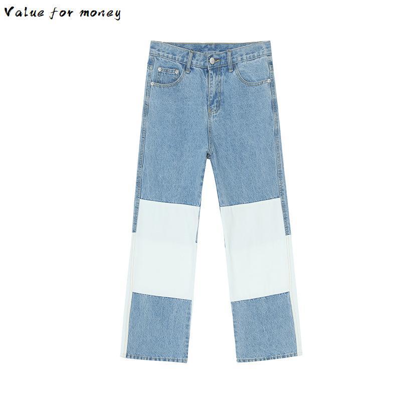 Splice Wash Men Casual Straight Jeans Trousers Korea Japan Style Male Vintage Fashion Streetwear Hip Hop Denim Pant, Light blue
Splice Wash Men Casual Straight Jeans Trousers Korea Japan Style Male Vintage Fashion Streetwear Hip Hop Denim Pant, Light blue