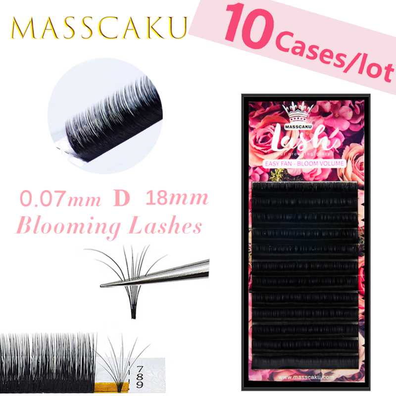 MASSCAKU Easy Fanning Lash Extension for Professional Building 1-Sec Blooming 0.05/0.07/0.10 False Eyelashes DIY Volume Fans
MASSCAKU Easy Fanning Lash Extension for Professional Building 1-Sec Blooming 0.05/0.07/0.10 False Eyelashes DIY Volume Fans