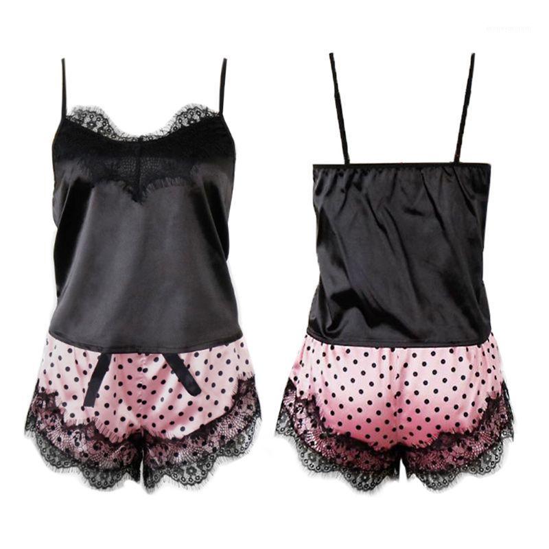 Women Sexy Eyelash Lace Pajamas Set Sexy Camisole Tops Polka Dot Shorts Silky Lingerie Nightwear Set Plus Size -3XL1, As pic
Women Sexy Eyelash Lace Pajamas Set Sexy Camisole Tops Polka Dot Shorts Silky Lingerie Nightwear Set Plus Size -3XL1, As pic