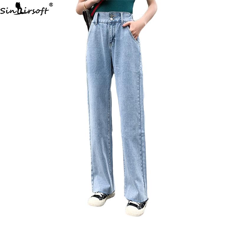 Summer Hot Sale High Waist Jeans Elastic Waist Wide Leg Straight Jeans Woman Fashion Casual Wild Plus Size Women, Navy blue
Summer Hot Sale High Waist Jeans Elastic Waist Wide Leg Straight Jeans Woman Fashion Casual Wild Plus Size Women, Navy blue