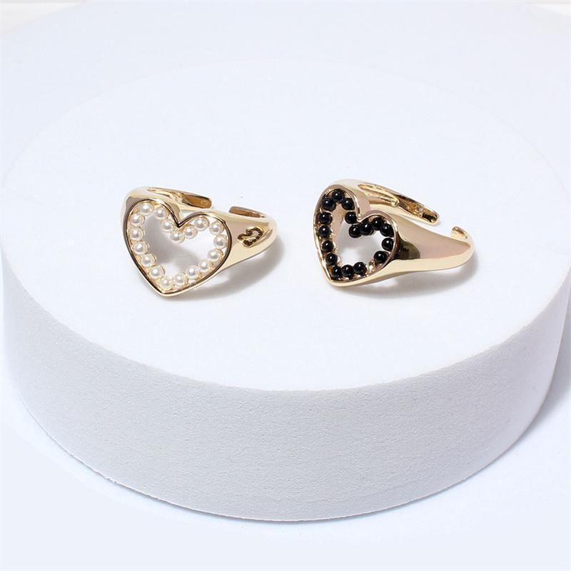 Wedding Rings Simple Heart Pearl Ring Womens Love Finger Romantic Birthday Gift For Girlfriend Fashion Party Jewelry, Slivery;golden
Wedding Rings Simple Heart Pearl Ring Womens Love Finger Romantic Birthday Gift For Girlfriend Fashion Party Jewelry, Slivery;golden