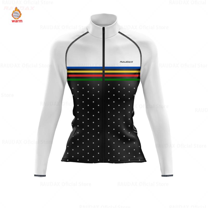 Winter Cycling Clothing Women Raphaful Pro Team Winter Fleece Lady Cycling Jersey Long Sleeve MTB Female Thermal Fleece Jacket
Winter Cycling Clothing Women Raphaful Pro Team Winter Fleece Lady Cycling Jersey Long Sleeve MTB Female Thermal Fleece Jacket