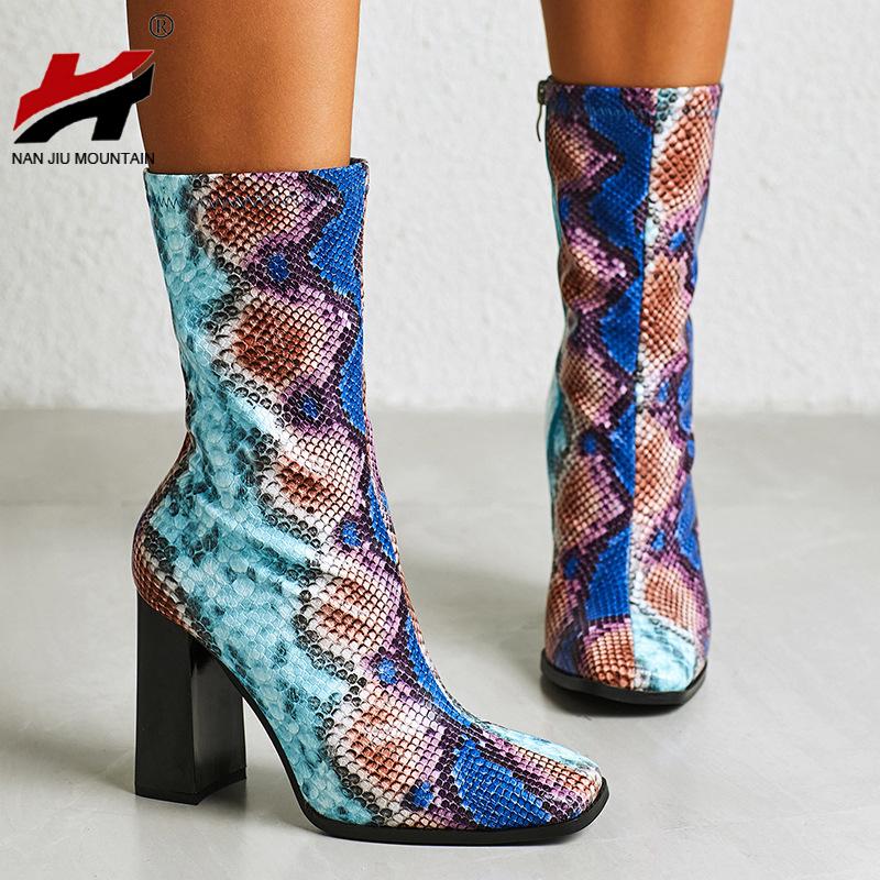NAN JIU MOUNTAIN 2020 Autumn Winter Ankle Boots Women Sexy Thin High Heel Mid Calf Boots Comfortable Thick Heel 3 Colors, Black-2
NAN JIU MOUNTAIN 2020 Autumn Winter Ankle Boots Women Sexy Thin High Heel Mid Calf Boots Comfortable Thick Heel 3 Colors, Black-2