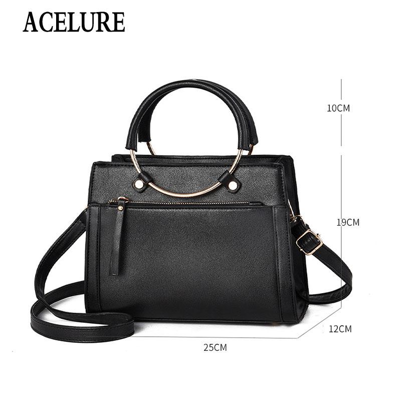 ACELURE Simple Style Female Circle Metal Handle Handbags Solid Color Shoulder Bags for Women Fashion PU Leather Messenger Bags, Black
ACELURE Simple Style Female Circle Metal Handle Handbags Solid Color Shoulder Bags for Women Fashion PU Leather Messenger Bags, Black