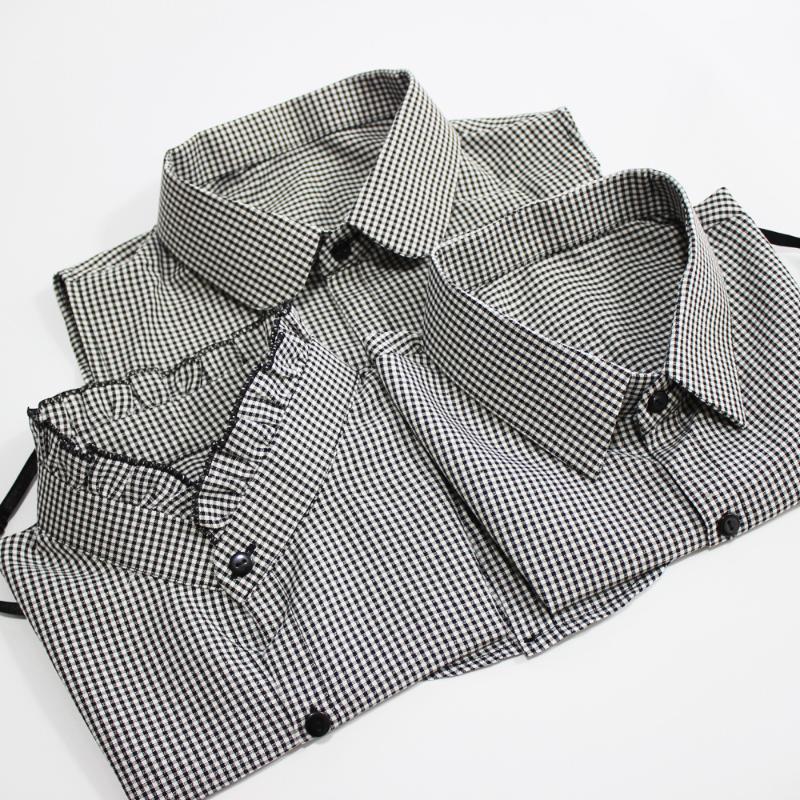 Sitonjwly Women Cotton Plaid Fake Collar for Mens Detachable Collars Nep Kraagje Cravats Half Shirt Blouse Tops False Collar
Sitonjwly Women Cotton Plaid Fake Collar for Mens Detachable Collars Nep Kraagje Cravats Half Shirt Blouse Tops False Collar