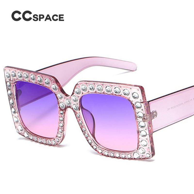 Sunglasses 45260 Oversized Diamond Crystal Square Women Large Frame Brand Glasses Designer Female Shades UV Protection 
Sunglasses 45260 Oversized Diamond Crystal Square Women Large Frame Brand Glasses Designer Female Shades UV Protection