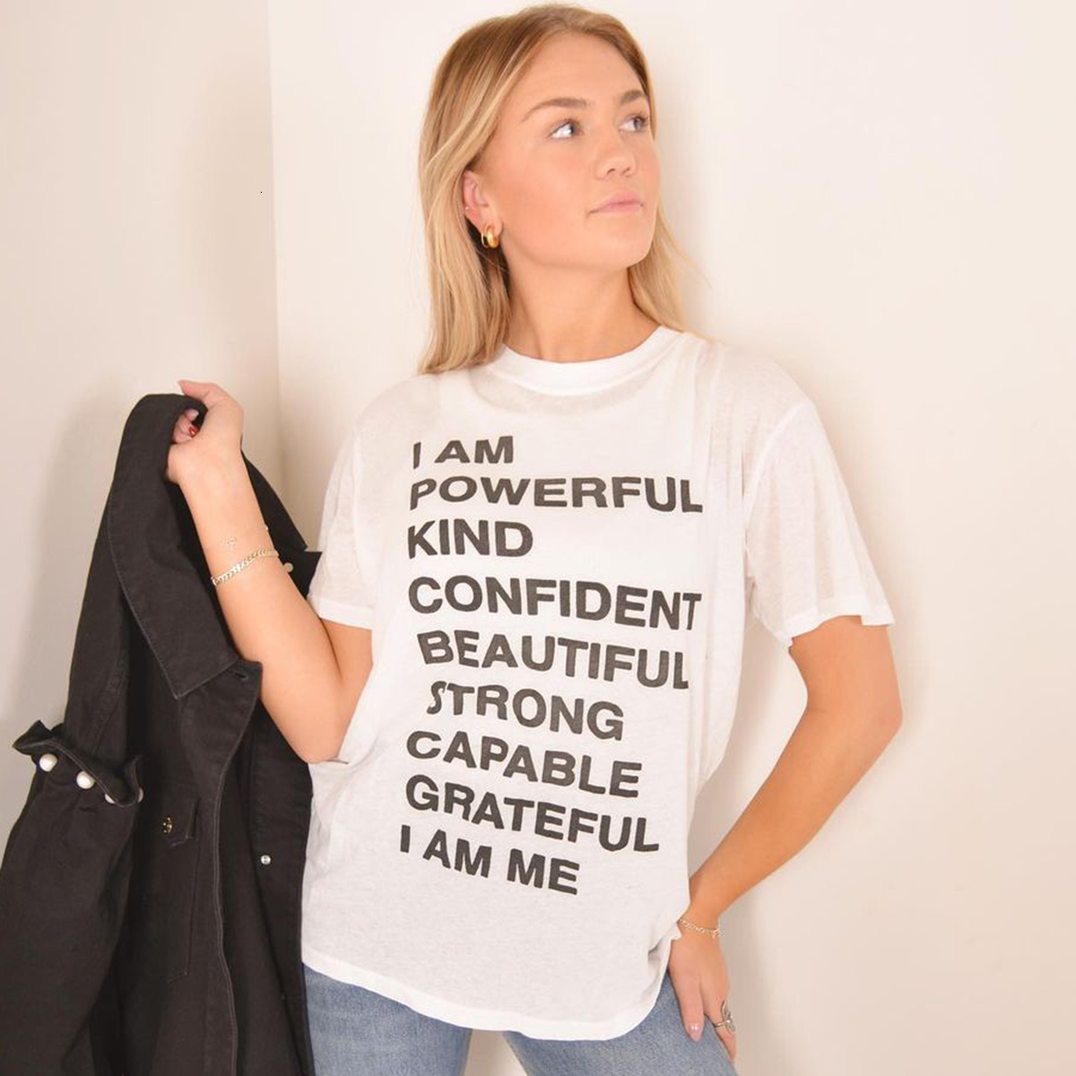 New Letter Cozy Tees Women Summer Short Sleeve o Neck Simple White T-shirt Shirts Casual Vintage Soft Cotton Tshirts Tops 2021 E6d2, Fp80050wt
New Letter Cozy Tees Women Summer Short Sleeve o Neck Simple White T-shirt Shirts Casual Vintage Soft Cotton Tshirts Tops 2021 E6d2, Fp80050wt