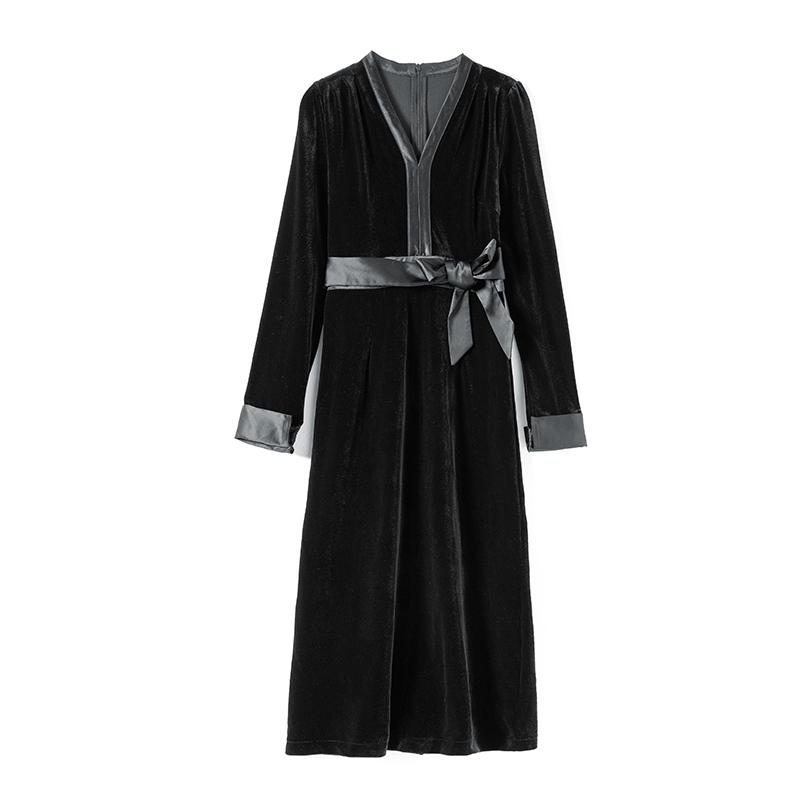2021 Spring Dresses for Women Black Dress Elegant France Style Women's Clothing Golden Velvet Dress Woman Cloth Vestidos TN1872
2021 Spring Dresses for Women Black Dress Elegant France Style Women's Clothing Golden Velvet Dress Woman Cloth Vestidos TN1872