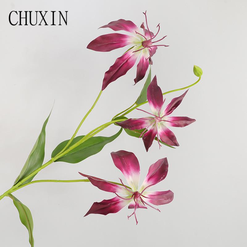 73cm New Chinese home decor artificial flame lily wedding silk flower road arrangement table flower simulation Christmas lily, White
73cm New Chinese home decor artificial flame lily wedding silk flower road arrangement table flower simulation Christmas lily, White