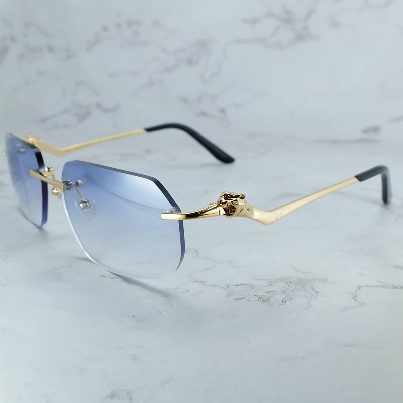 2021 New Panther Sunglasses Brand Designer Mens Rimless Polygon Vintage Sun Glasses Retro Shades for Women Cool Decoration Eyewear Mxsm
2021 New Panther Sunglasses Brand Designer Mens Rimless Polygon Vintage Sun Glasses Retro Shades for Women Cool Decoration Eyewear Mxsm